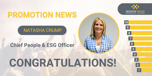 Promotie nieuws: Amoria Bond benoemt Natasha Crump tot Chief People & ESG Officer