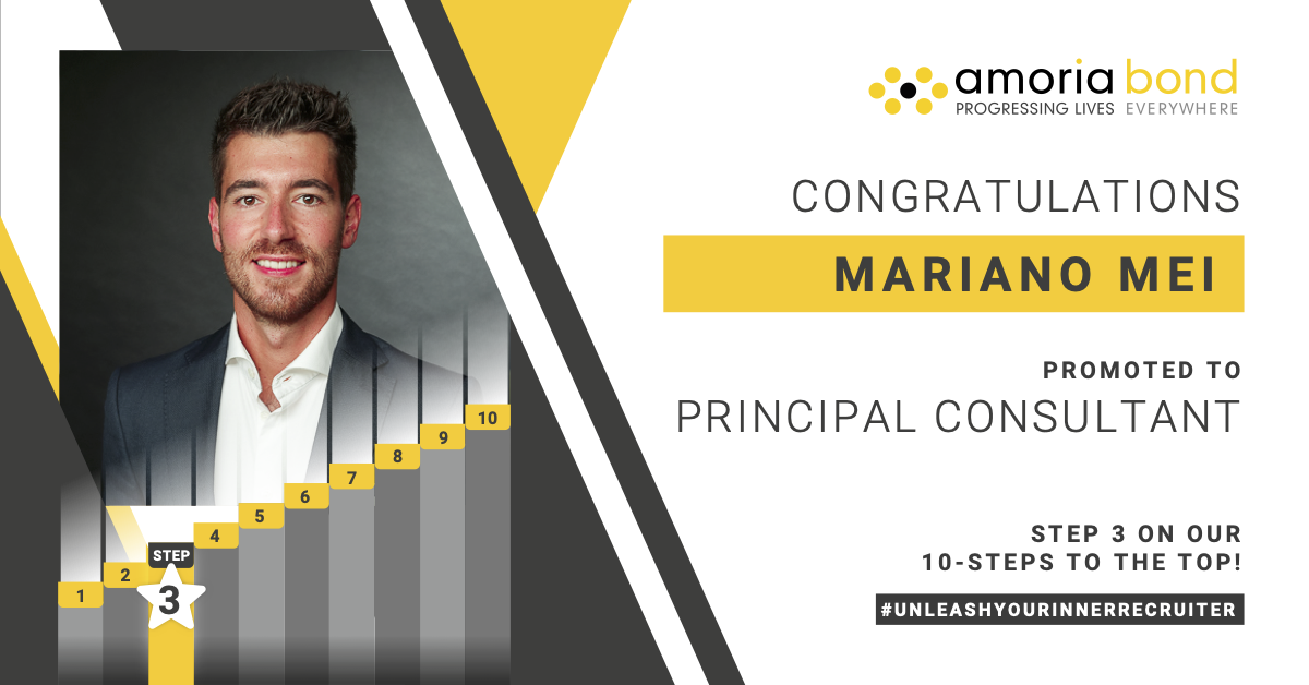 Progressing Our People: Mariano promoted to Principal Consultant!