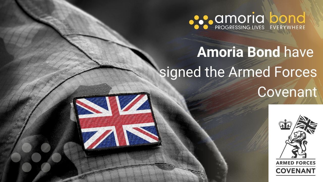 Amoria Bond signs the Armed Forces Covenant