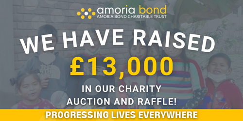 Amoria Bond raises over £13,000 in a charity auction and raffle!