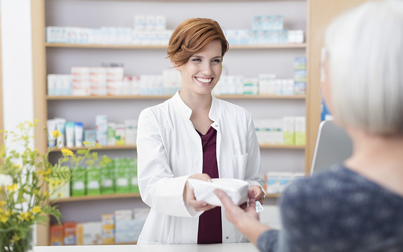 pharmacist smiling